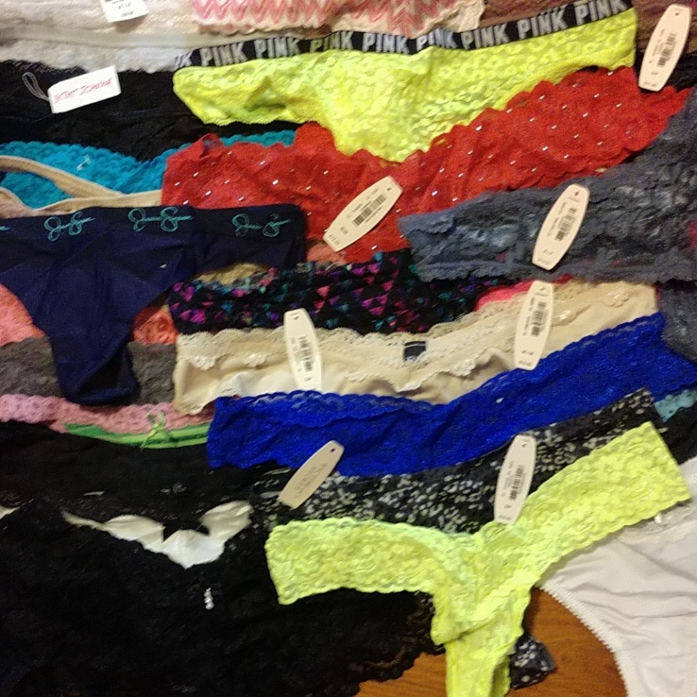 41 pairs, thong, panties, no tags are attached